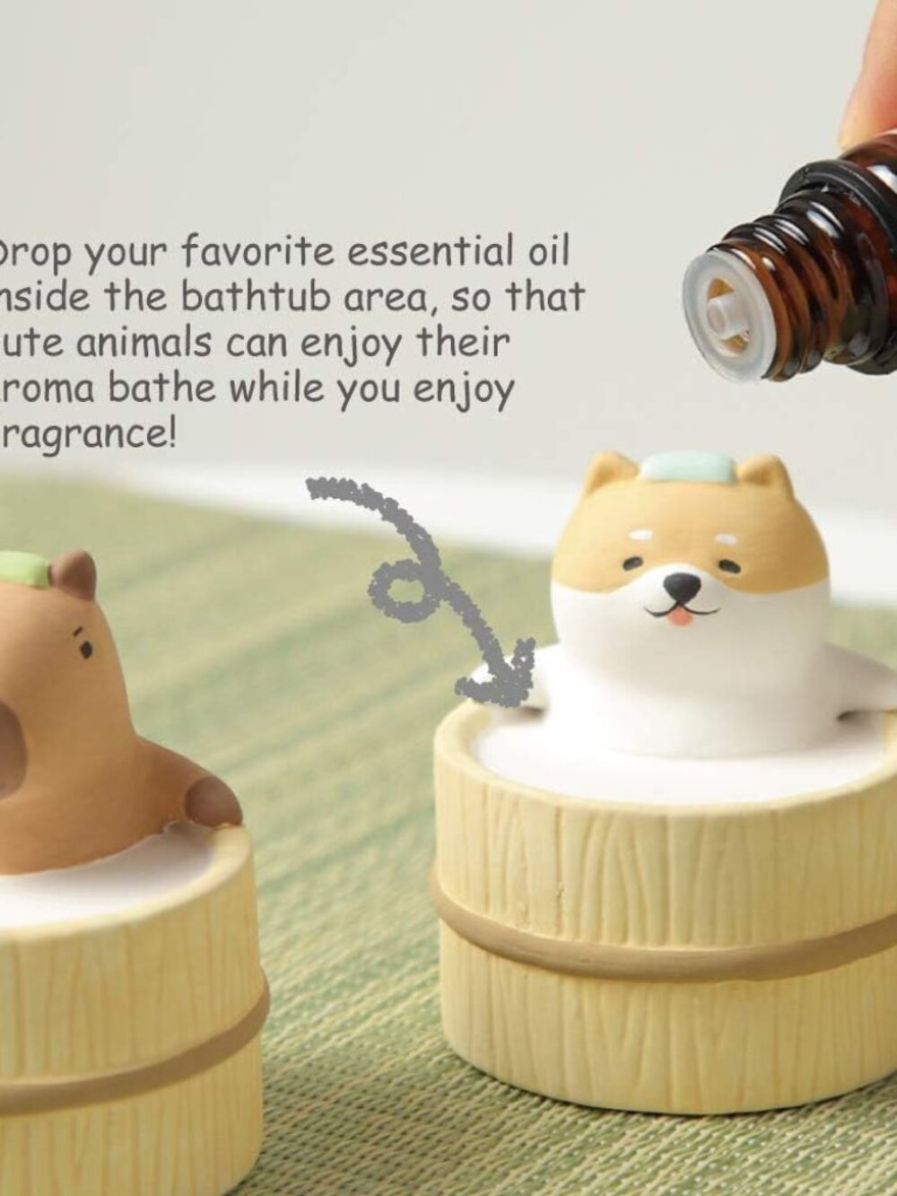 Aroma Ceramic Stone Diffuser [Japan Import] Aromatherapy Essential Oil Diffuser, View 5